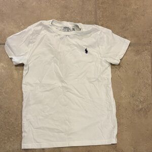 Polo by Ralph Lauren White Crew Neck Tee with Navy Pony